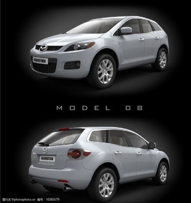 小型汽车3d模型图片素材